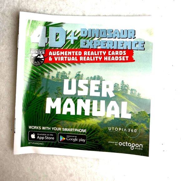 4D+ Utopia 360° Dinosaur Experience Augmented Reality Cards & VR Headset - Picture 4 of 7